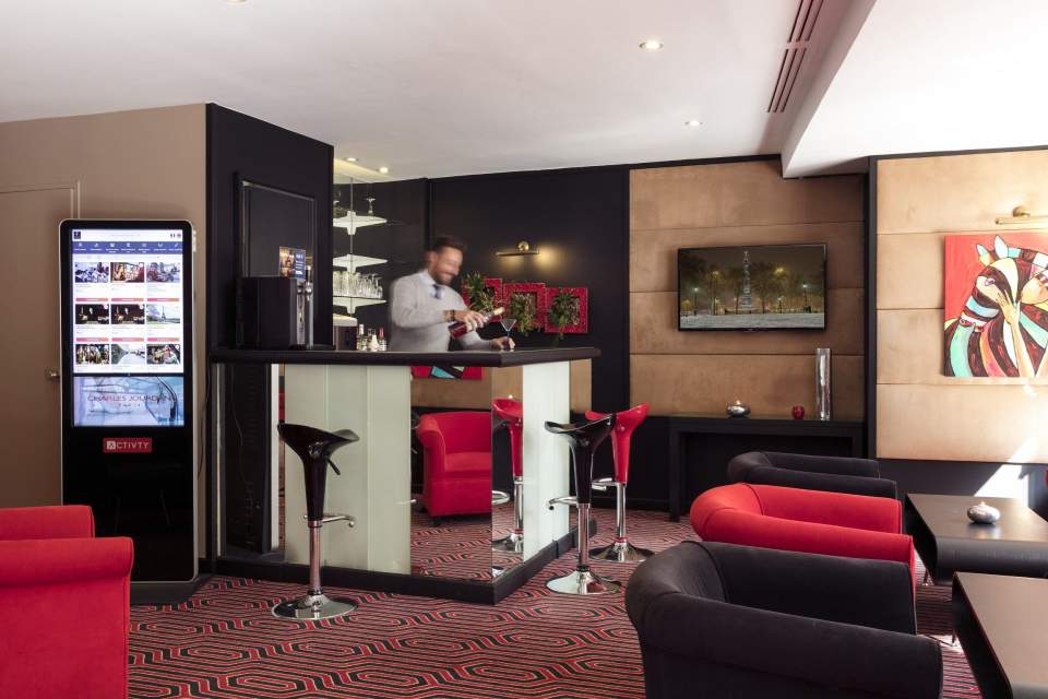 le lobby de l'hotel paris bastille